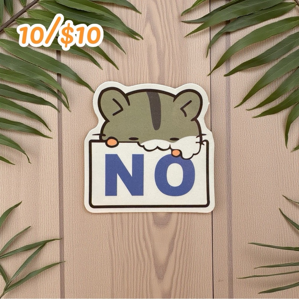 NO Cat Sticker – Matte | 2.25”